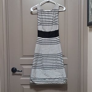 Blk/WHT striped dress size 2